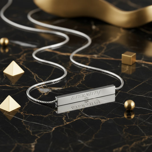 Personalized Bar Necklace - Custom Engraved